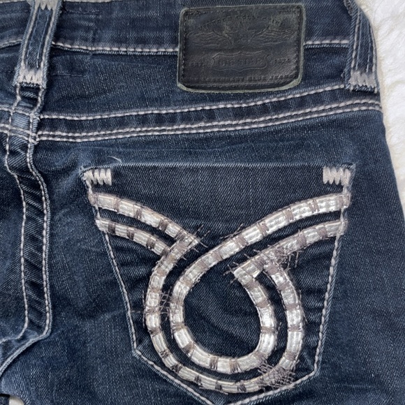 Big Star⭐️Jenae Ankle Skinny Black Label Stretch Dark Wash Jean 26R - Picture 10 of 16